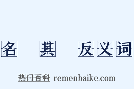 名過其實反义词是什么意思的图片